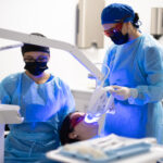 Dentists diagnosing a patient on medical tour in Costa Rica